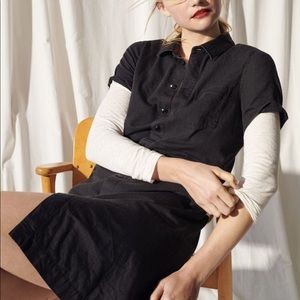 Madewell NWT Denim Waisted Pocket Shirtdress Small